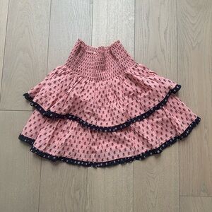 Scotch & Soda Pink and Black A-Line Skirt
